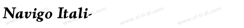 Navigo Itali字体转换
